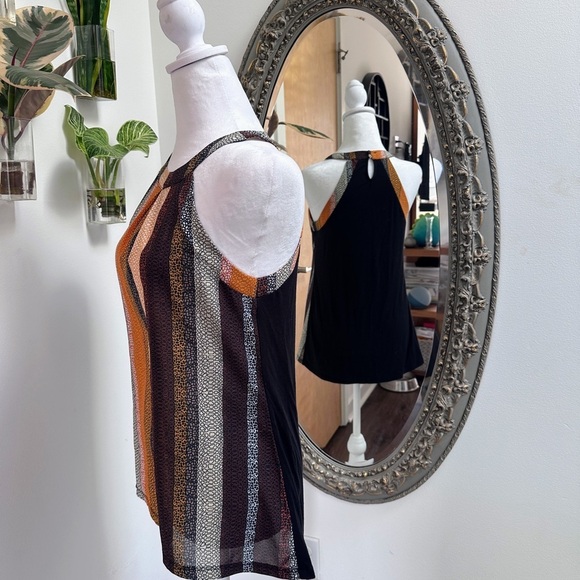 Outback Red Chic Striped Halter Top – Boho Fall Vibes – Size XS - Picture 2 of 5